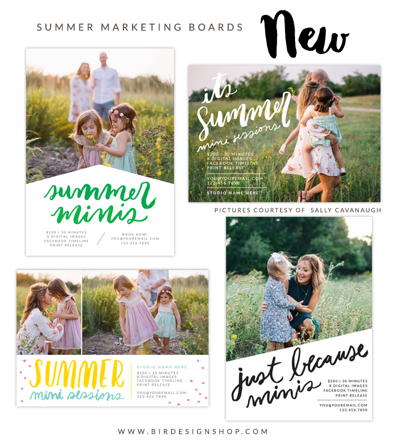 Summer mini sessions newsletter templates