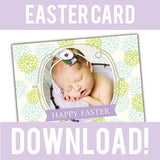 free easter card photoshop template for photographers