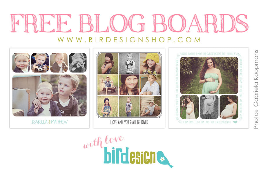 free blog board photoshop templates for photographers