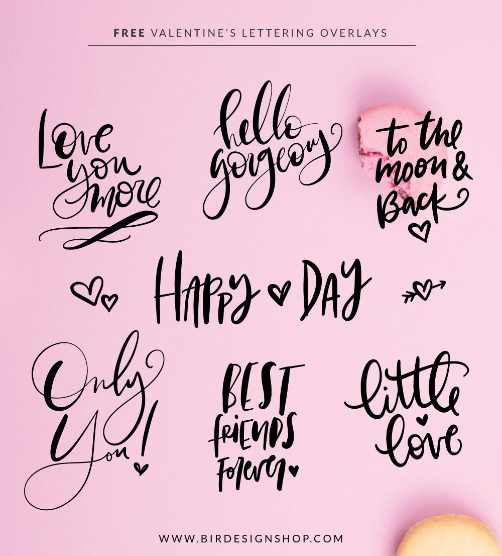 free valentine overlays