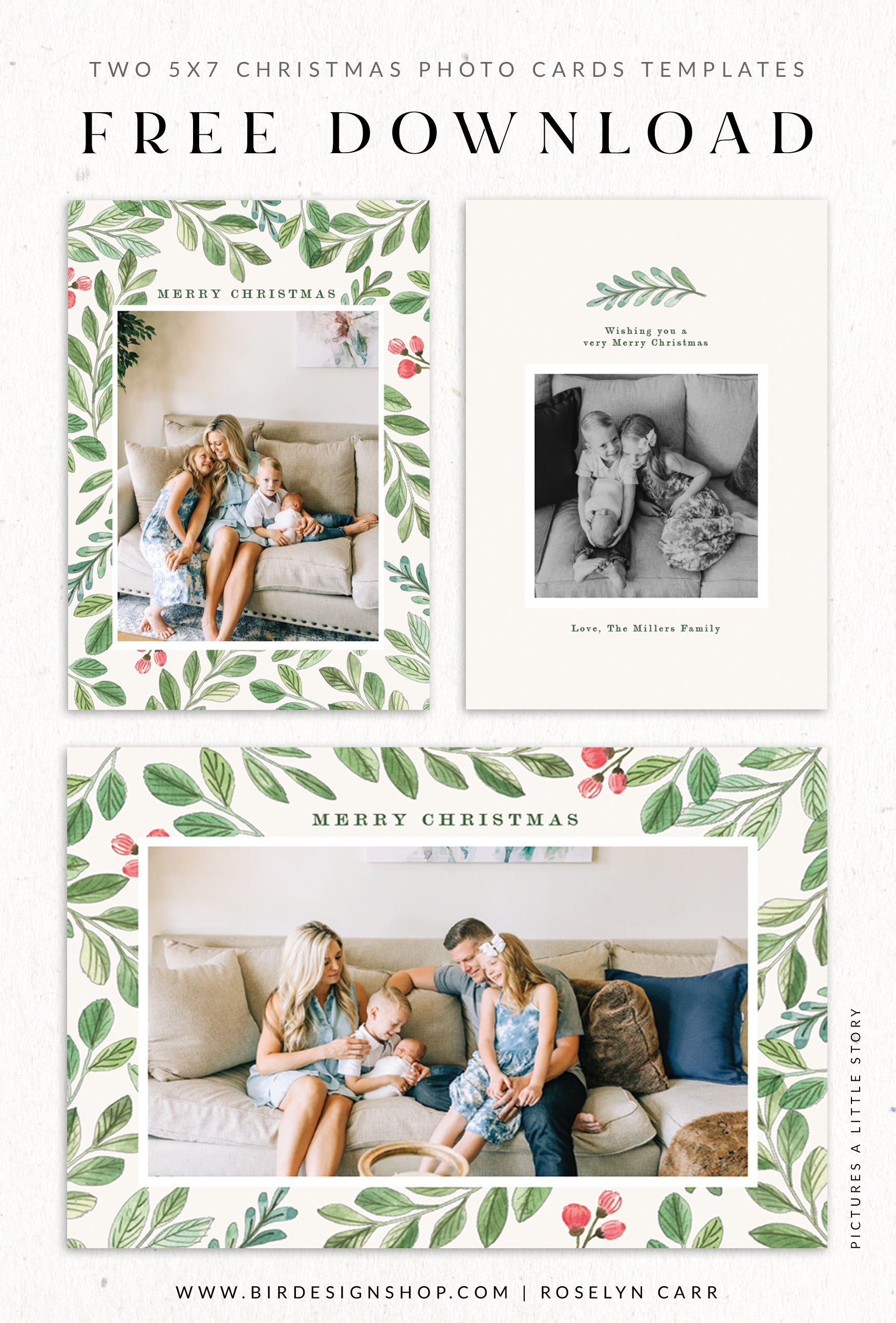 FREE Christmas Cards templates