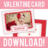 free valentine card template for photographers