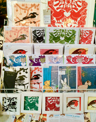 Louise Slater Cards Winter Market Display