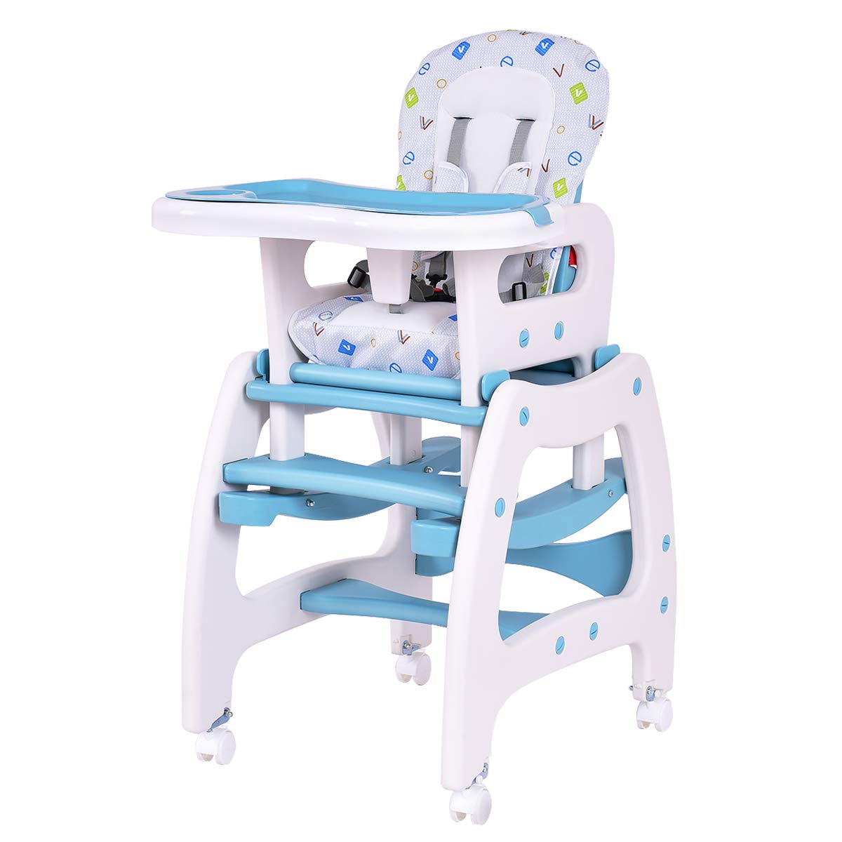 3 in 1 baby high chair convertible play table