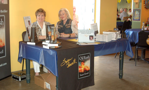 Fort Worth authors Susan Howell and Patsy Doris Hale at the Arlington Heights HIgh School Class of 1960 Fundraiser