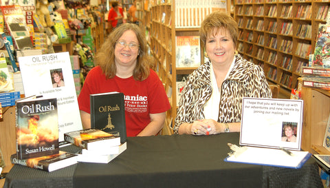 Author Susan Howell and Half-Price Books Sherry Lane Manager Patti Williams