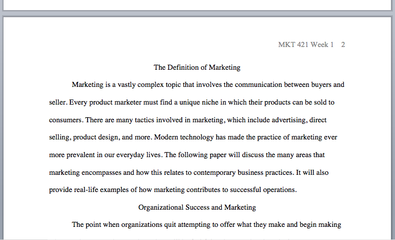 Marketing management term paper topics