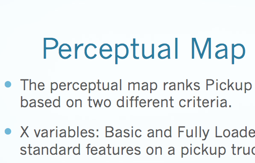 "using perceptual maps in marketing" simulation essay 