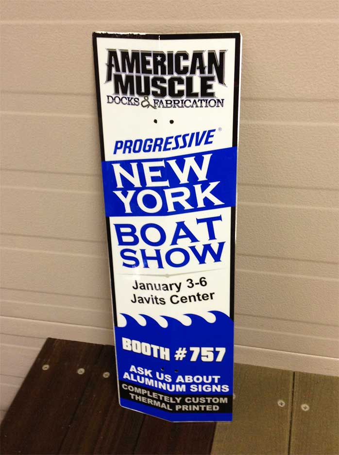 Boat Dock Flash Aluminum Signs