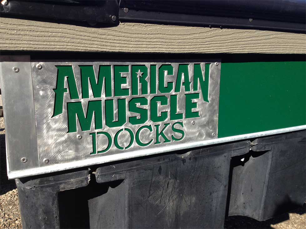 Boat Dock Flash Aluminum Signs