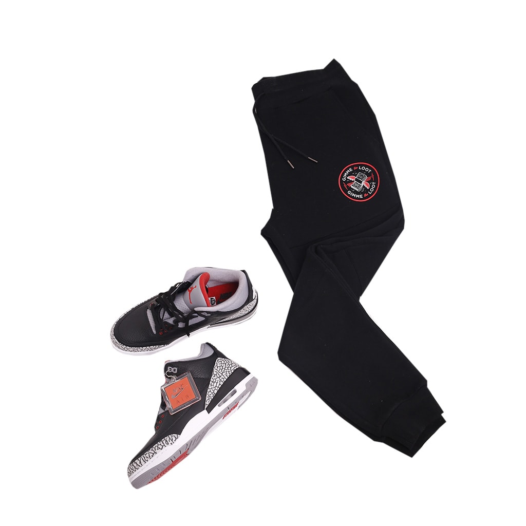 2018 Jordan Black Cement 3 Outfits Sweatpants