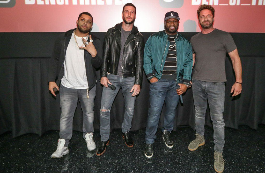 Gerard Butler & 50 Cent Drop In For The Miami Screening of Den of Thieves