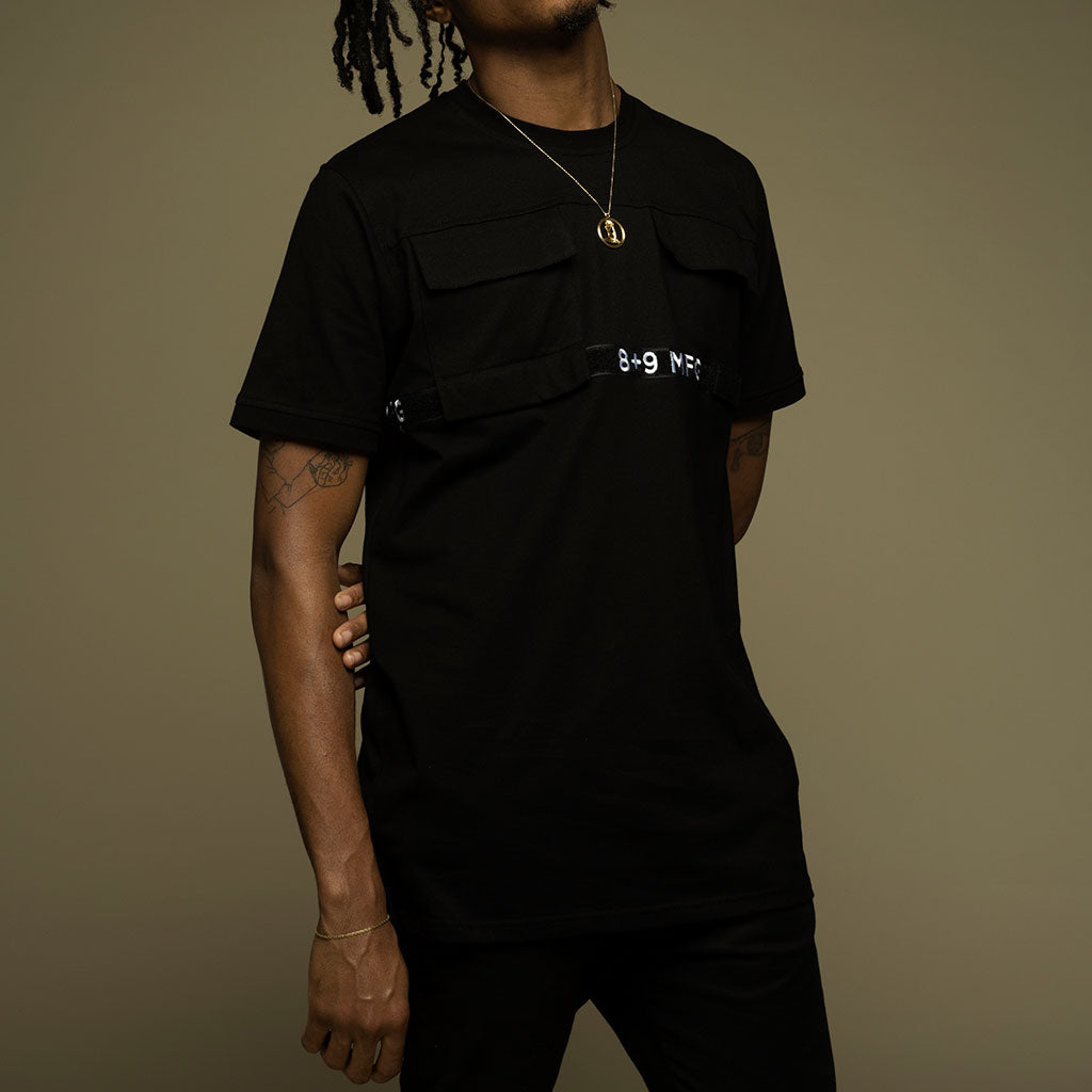Strapped Up Military Shirt Black