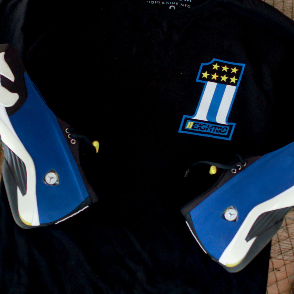 day 1 matching jordan 14 laney shirt