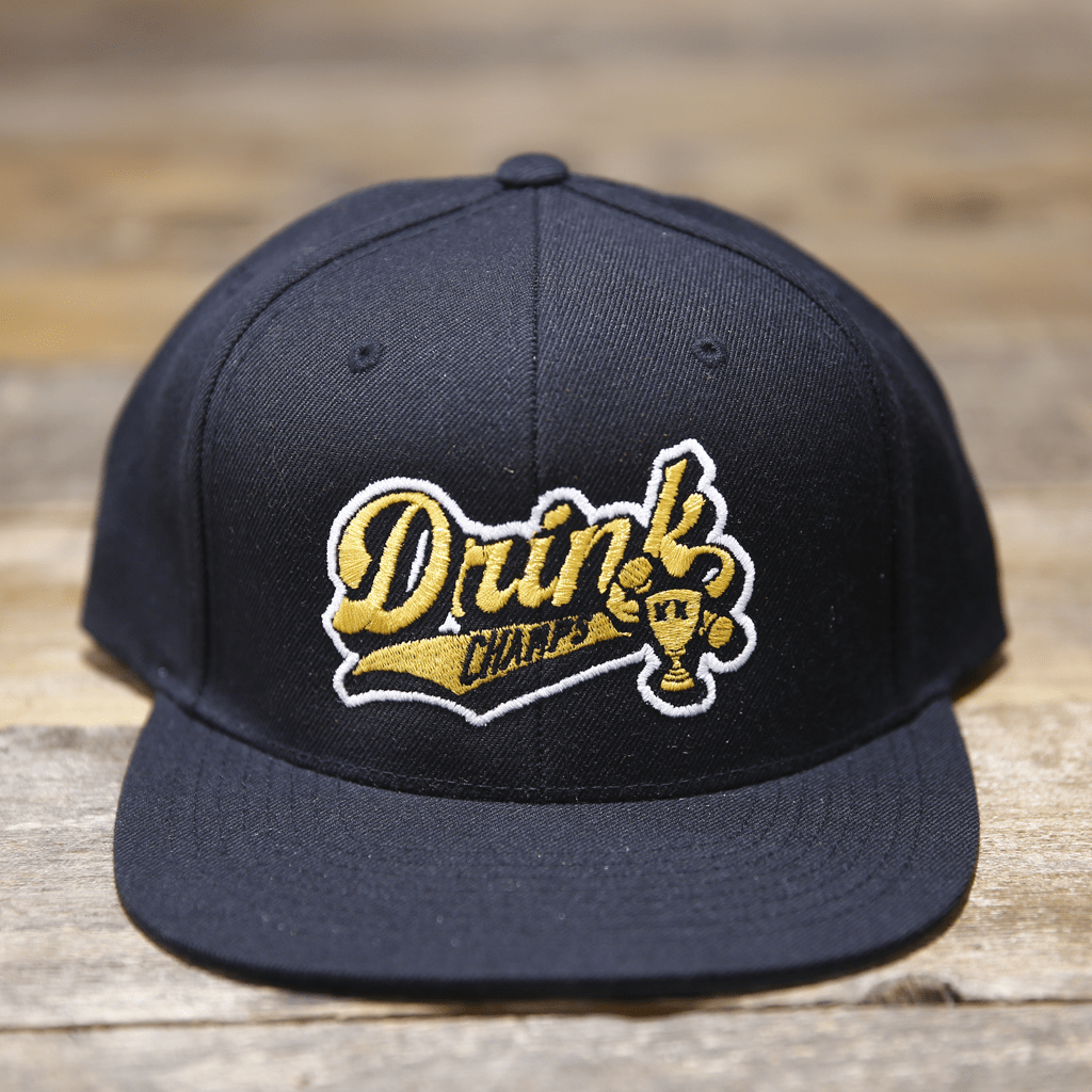 DRINK CHAMPS SPORTS SNAPBACK BASEBALL HAT