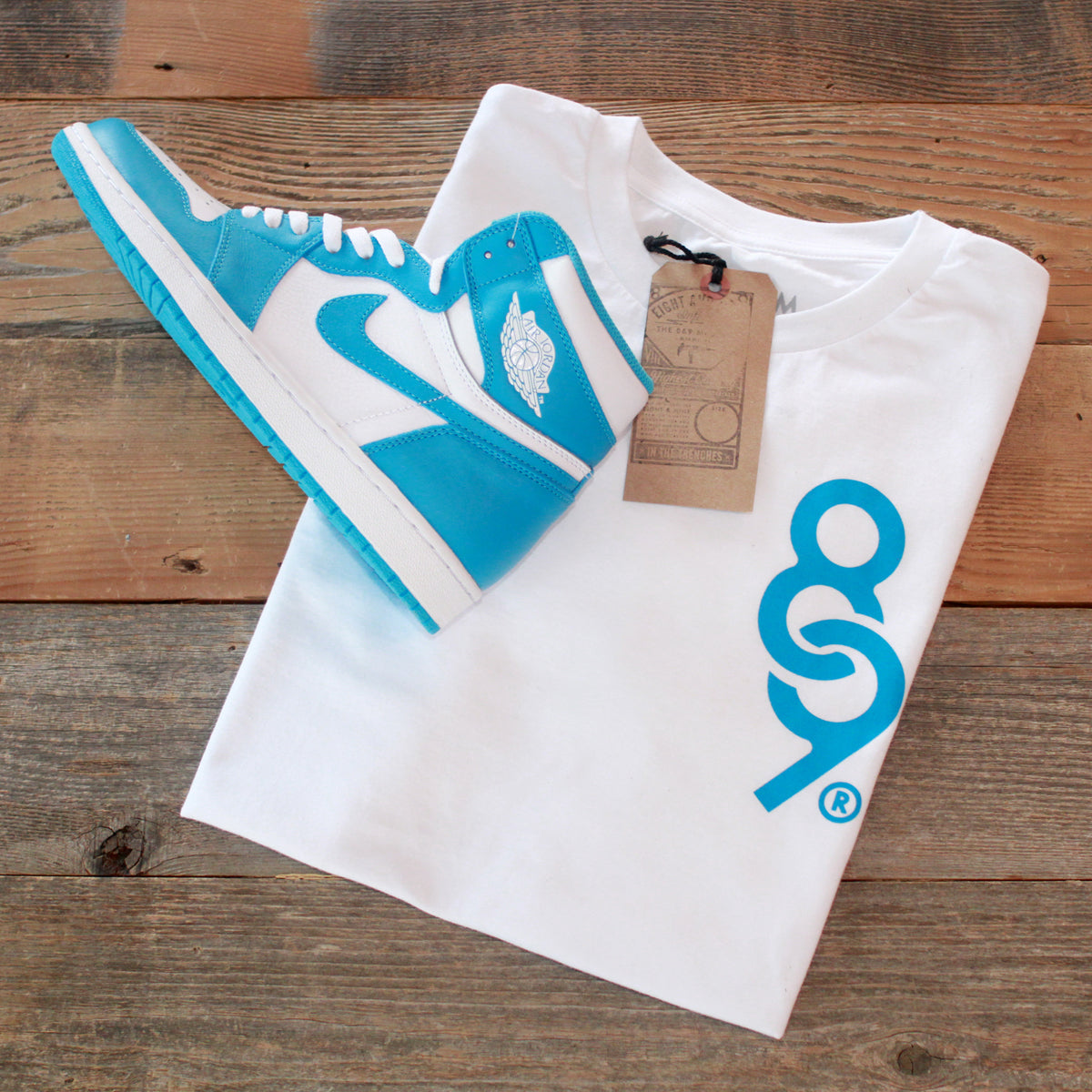 keys jordan 1 unc shirt