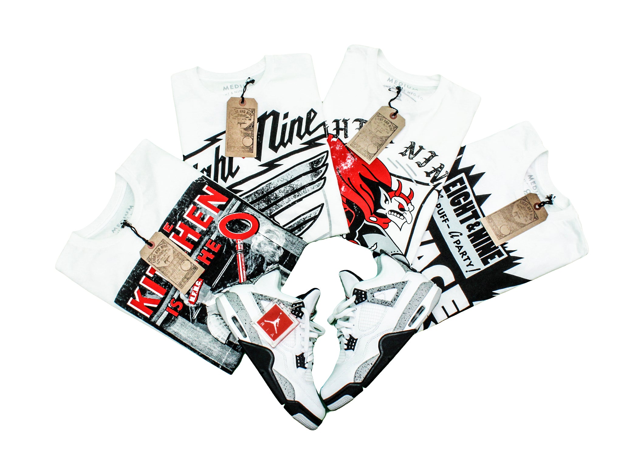 shirts to match the Jordan 4 white cement release