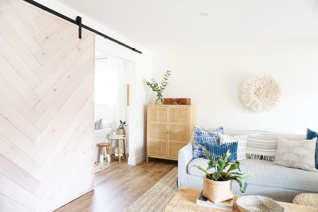 Fir Wood Planks helped this blogger differentiate her spaces