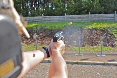 Pistol shooting steel targets