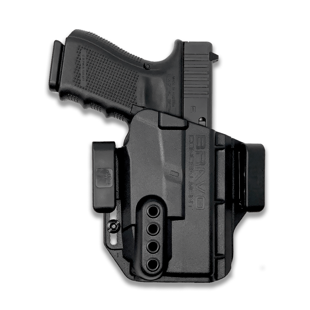 Black Kydex IWB Holster for Glock 19 GEN5 Streamlight TLR-7 w/adj Retention 