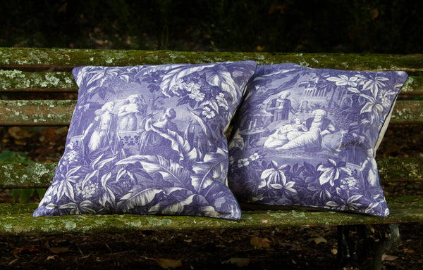New Vintage Collection toile pillows by Mary Jane McCarty