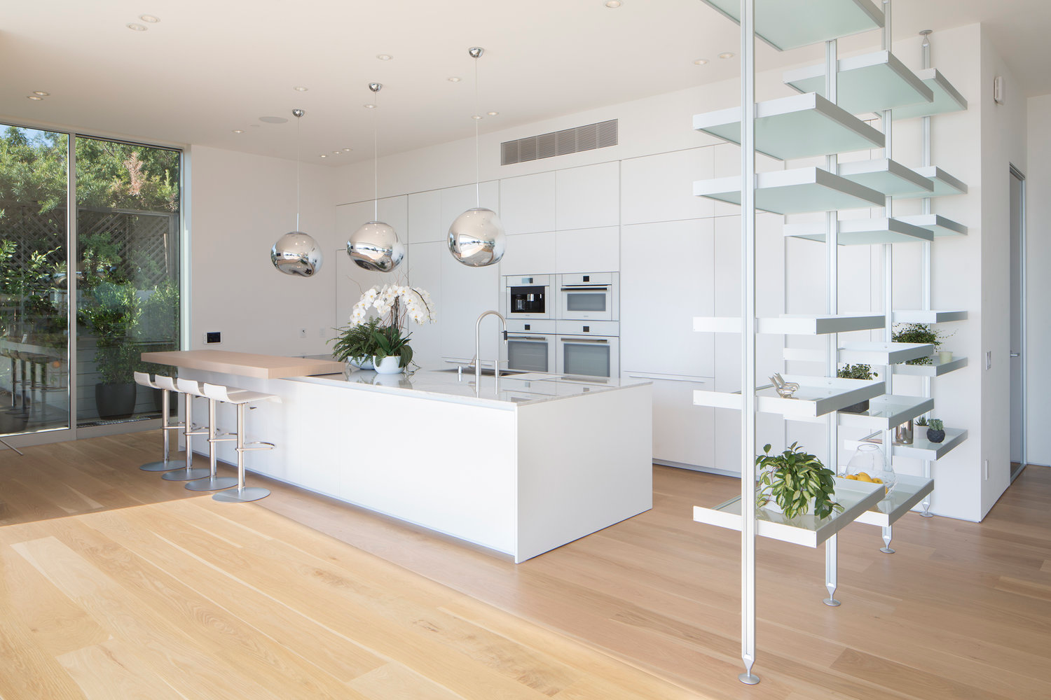 all white minimalist modern luxury kitchen - dada kitchen design