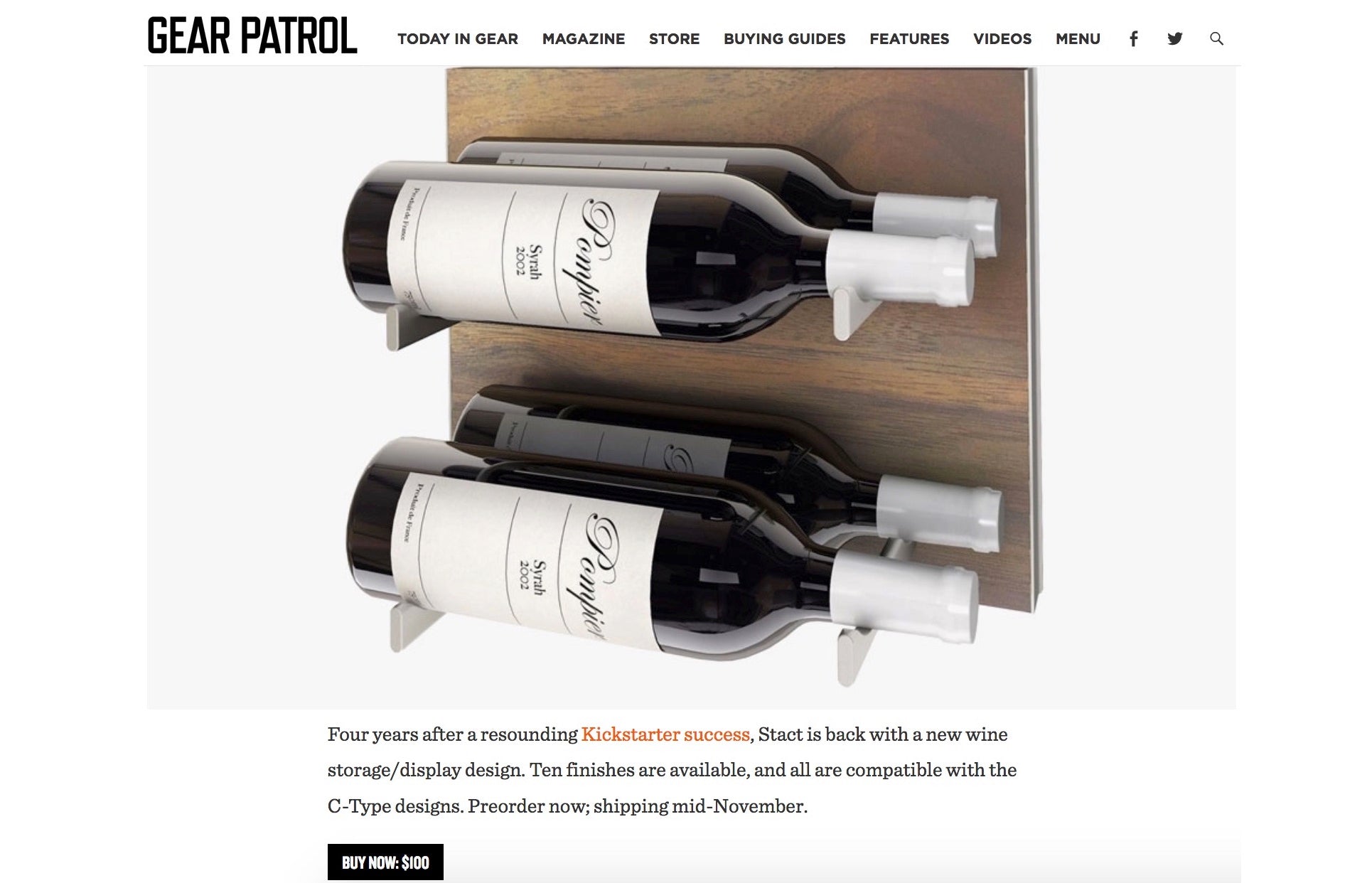 gear patrol - stact wine racks