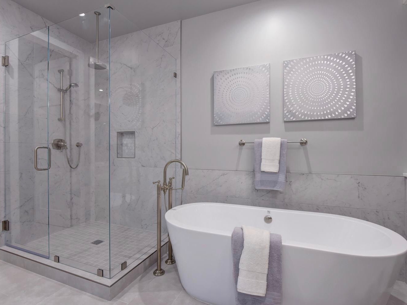 spa bathroom in california custom luxury home