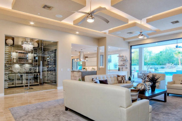 luxury wine cellar in mansion