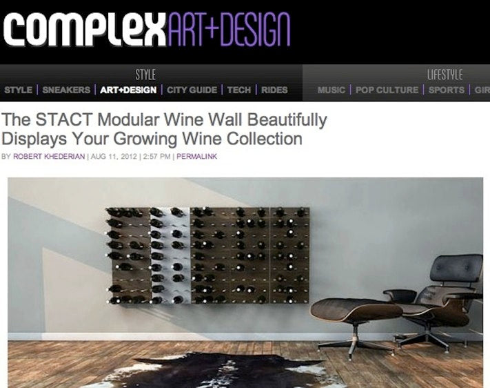 stylish wine racks via complex magazine