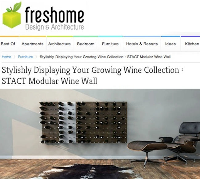 wine rack stylish modern design - Freshome