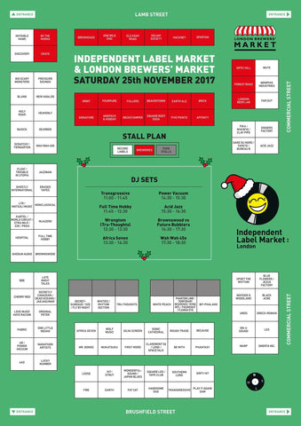 London Brewers' Market lay out