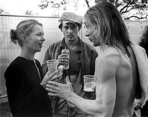 Johnny Depp Kate Moss Iggy Pop Beer