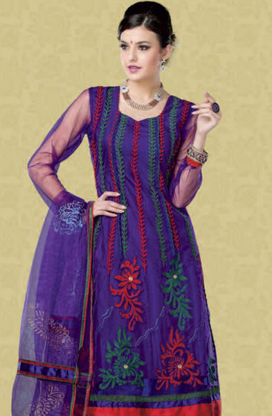 atisundar Malini: Gorgeous Unstitched Embroidery Salwar Kameez - 2920 - atisundar - 4 - click to zoom