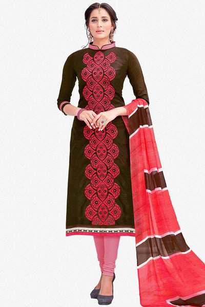 Designer Straight Cut:atisundar exquisite Brown Designer Party Wear Straight Cut - 13598 - click to zoom