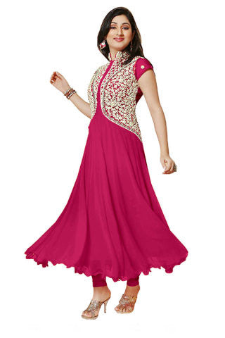 Designer Anarkali:atisundar bewitching Pink Anarkali - 7740 - atisundar - 1 - click to zoom