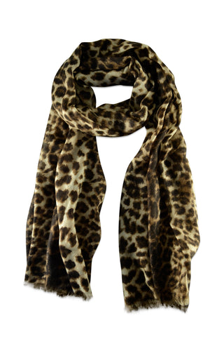 Besos leopard print tørklæde