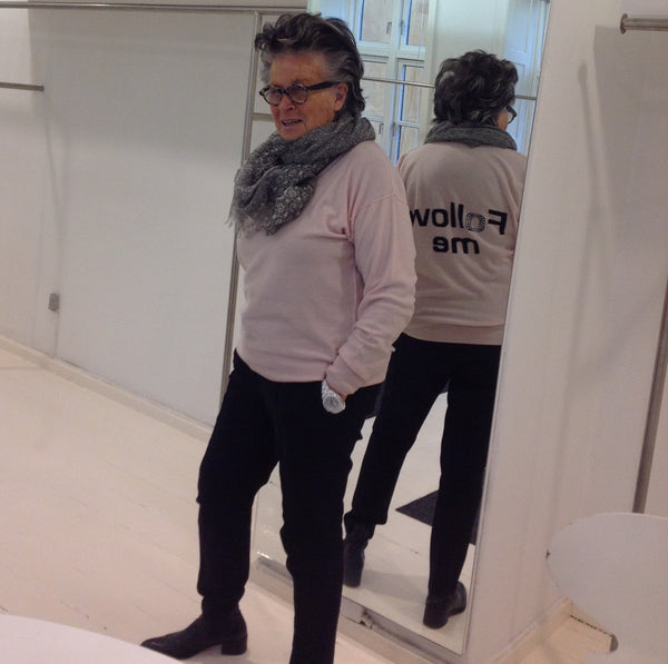 One of Denmark's unique style icons, Nadja Meyer, in Besos scarves