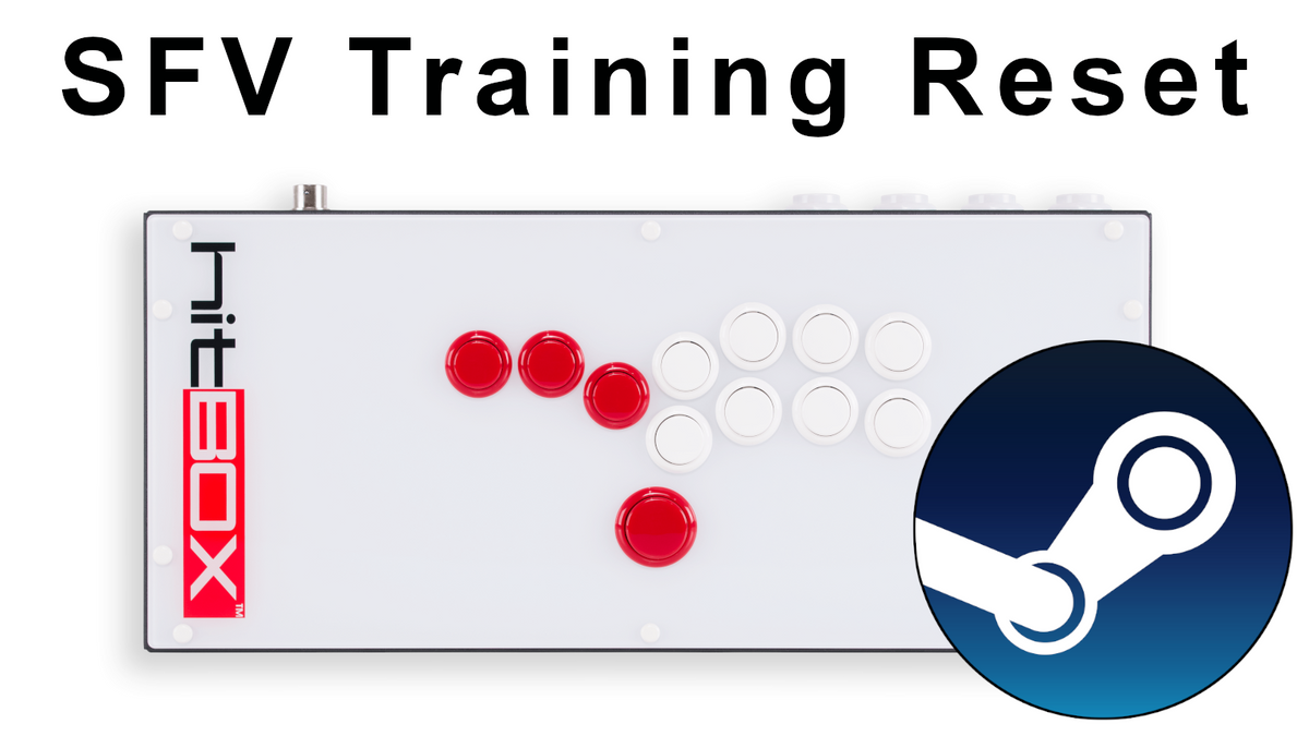 Street Fighter Training Reset on Hit Box using Steam Hit Box Arcade