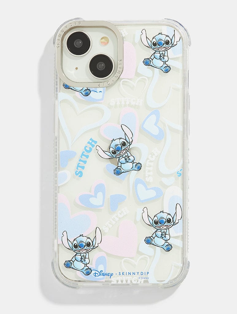 Disney Stitch Heart Shock i Phone Case, i Phone 15 Pro Max Case