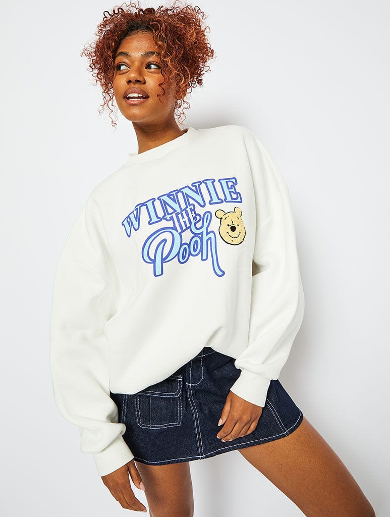 Disney Winnie The Pooh Logo Sweatshirt, L