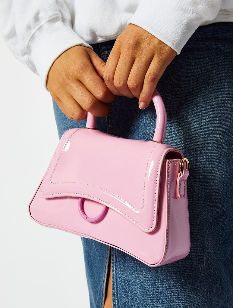 Harper Pink Patent Mini Tote Bag