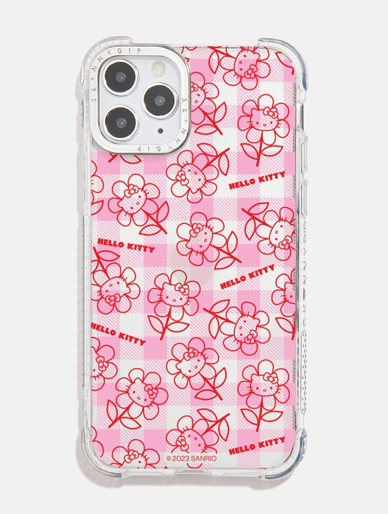 Hello Kitty x Skinnydip Gingham Flower Shock i Phone Case, i Phone 15 Pro Case