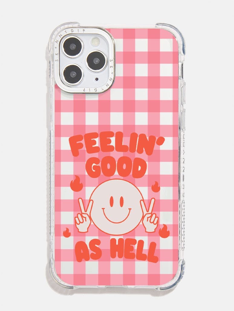 Hollie Graphik x Skinnydip Feelin’ Good As Hell Shock i Phone Case, i Phone 15 Plus Case