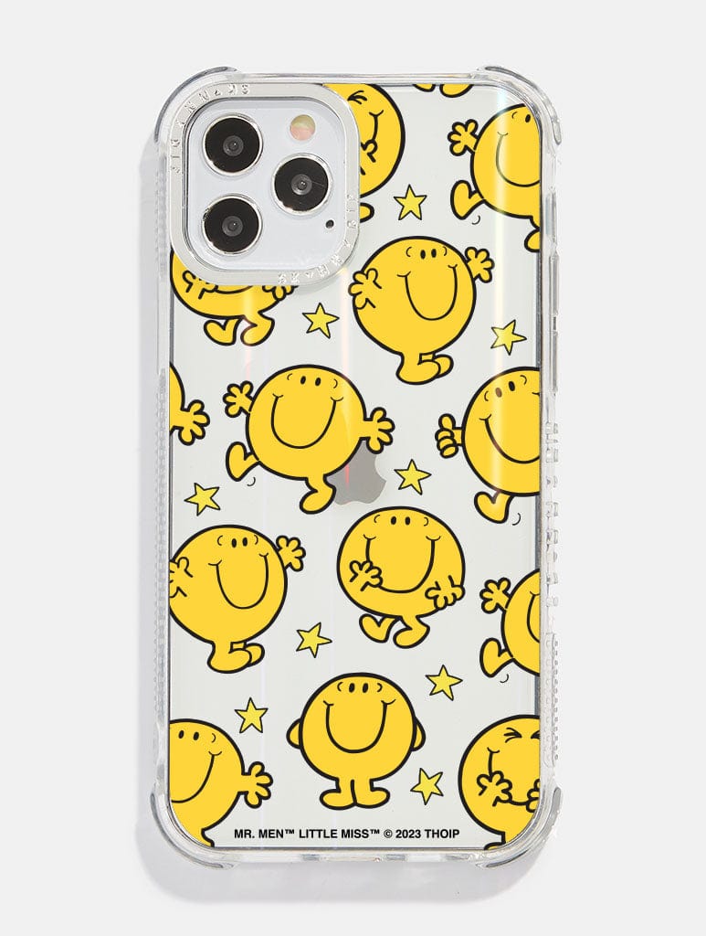 Mr Men and Little Miss x Skinnydip Mr Happy Shock i Phone Case, i Phone 15 Case