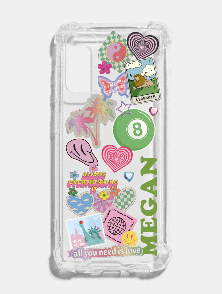 Personalised Clear Android Phone Case, Samsung Galaxy S21 Plus Case
