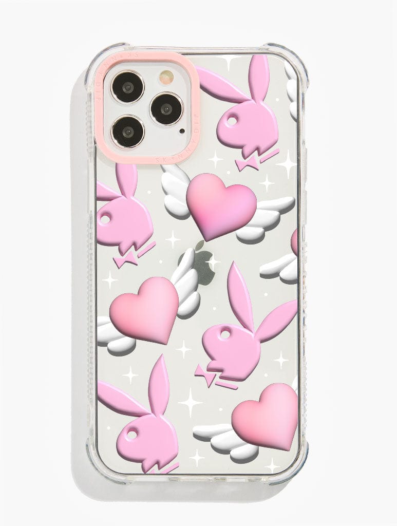 Playboy x Skinnydip 3D Effect Pink Logo Shock i Phone Case, i Phone 13 Pro Case