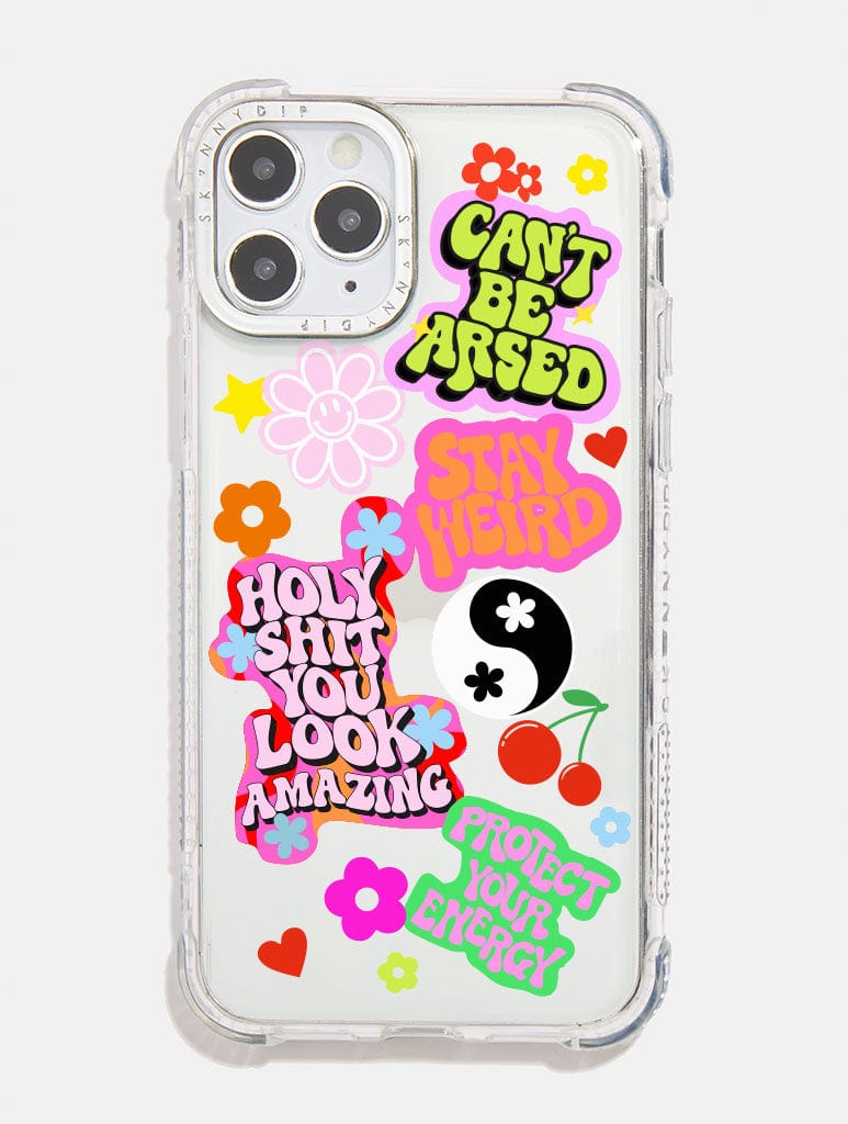 Printed Weird x Skinnydip Sticker Shock i Phone Case, i Phone 13 Mini Case