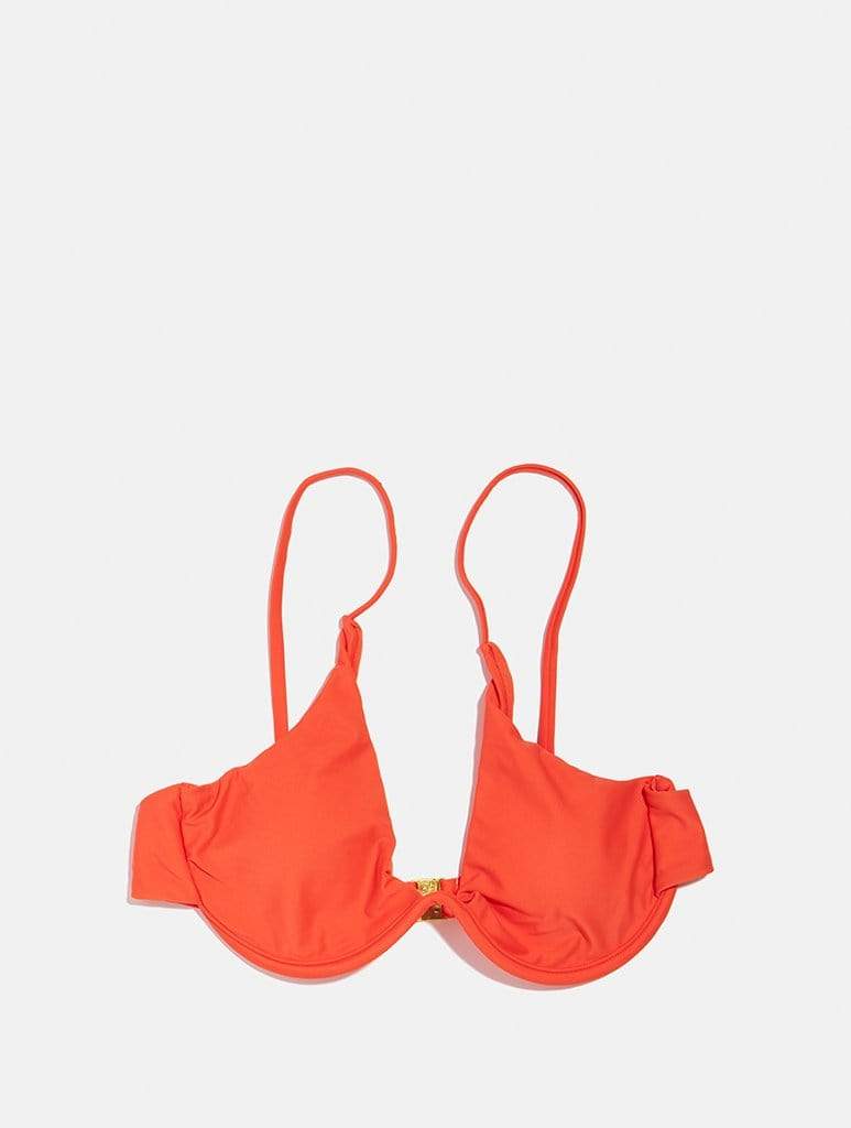 Caribbean Coral Bikini Top, 14-16