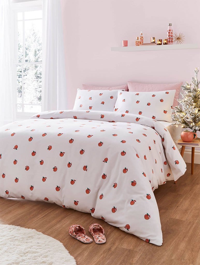 skinny dip peach duvet